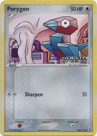 Porygon (80/113) (Stamped) [EX: Delta Species] | Chromatic Games