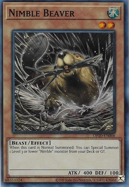 Nimble Beaver [OP20-EN006] Super Rare | Chromatic Games