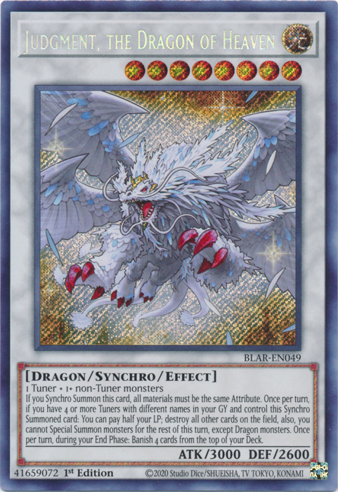 Judgment, the Dragon of Heaven [BLAR-EN049] Secret Rare | Chromatic Games