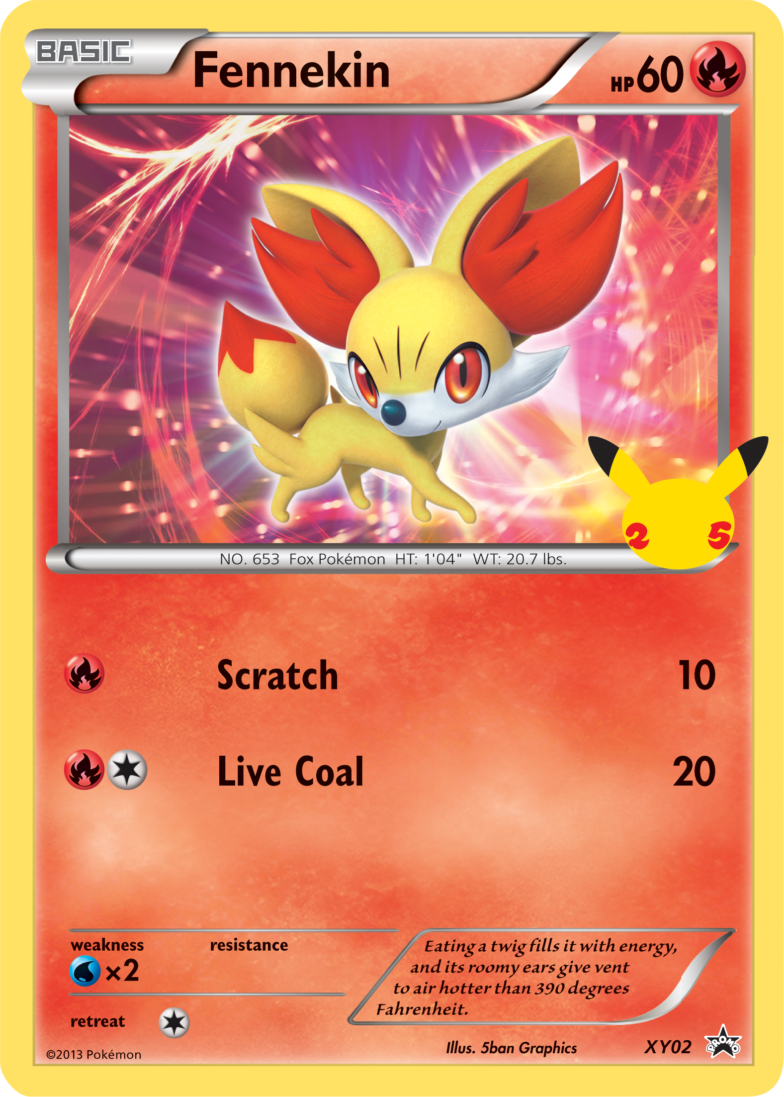 Fennekin (XY02) (Jumbo Card) [First Partner Pack] | Chromatic Games