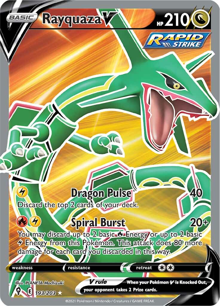 Rayquaza V (193/203) [Sword & Shield: Evolving Skies] | Chromatic Games