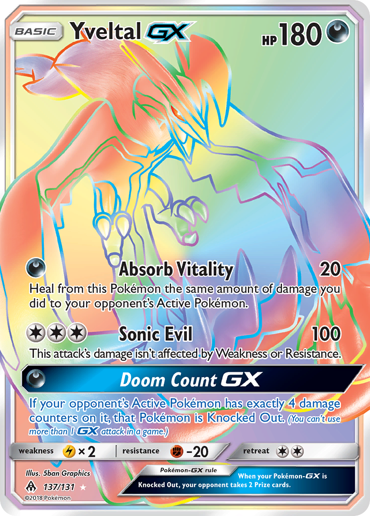 Yveltal GX (137/131) [Sun & Moon: Forbidden Light] | Chromatic Games