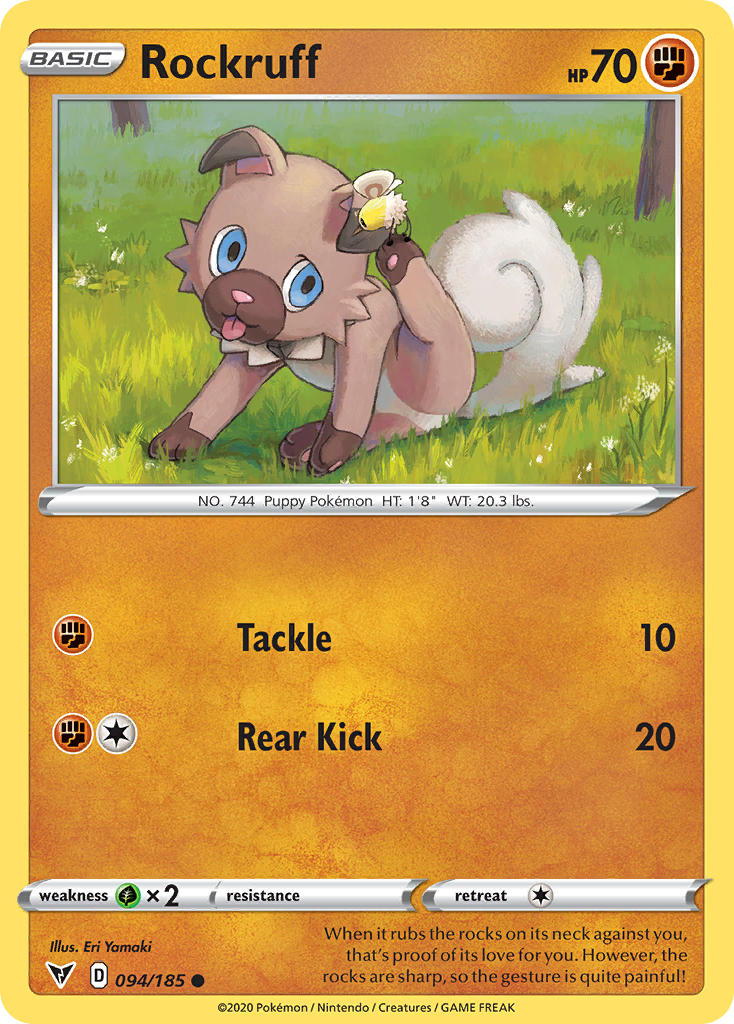 Rockruff (094/185) [Sword & Shield: Vivid Voltage] | Chromatic Games