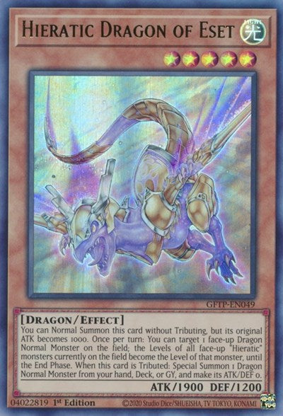 Hieratic Dragon of Eset [GFTP-EN049] Ultra Rare | Chromatic Games