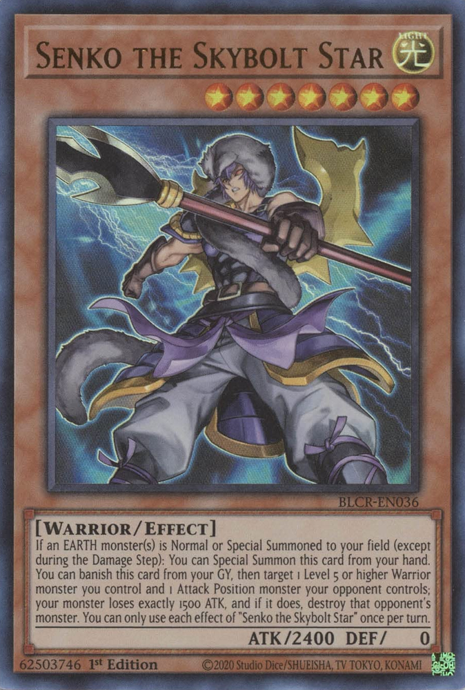 Senko the Skybolt Star [BLCR-EN036] Ultra Rare | Chromatic Games