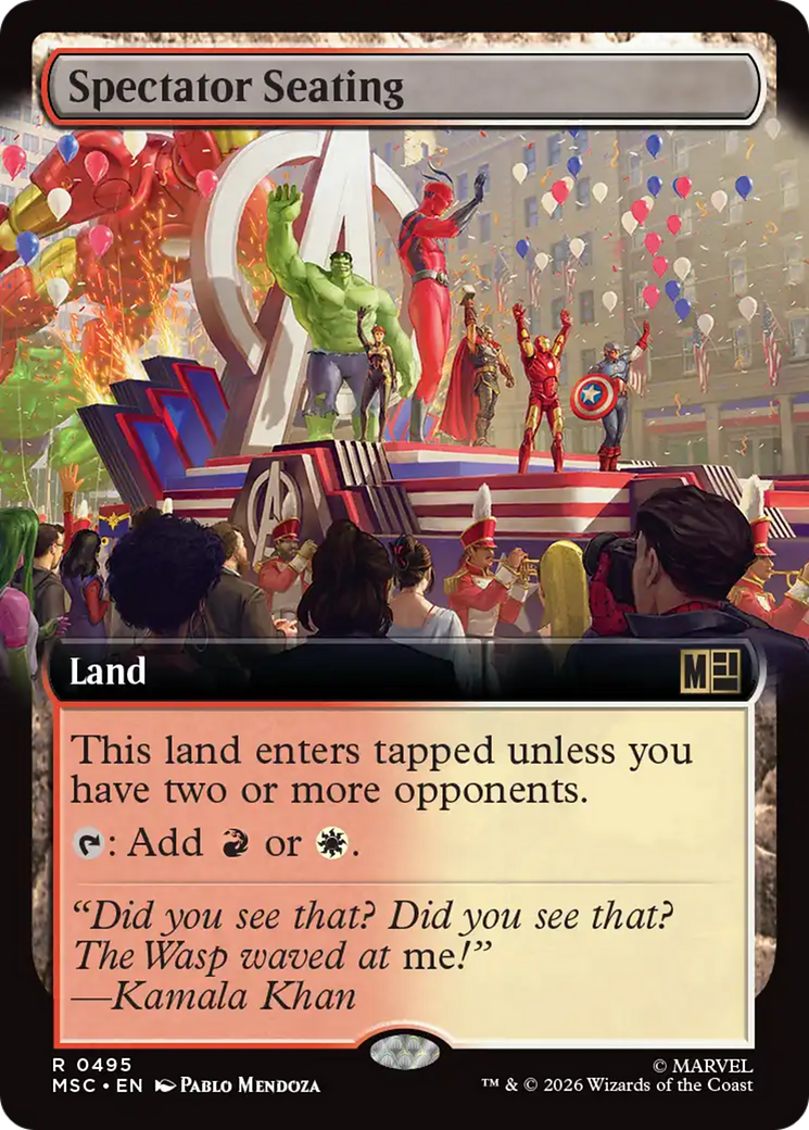 Spectator Seating (Extended Art) [Marvel Super Heroes Commander] | Chromatic Games