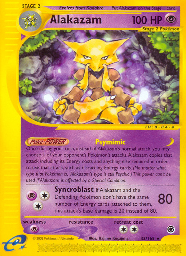 Alakazam (33/165) [Expedition: Base Set] | Chromatic Games