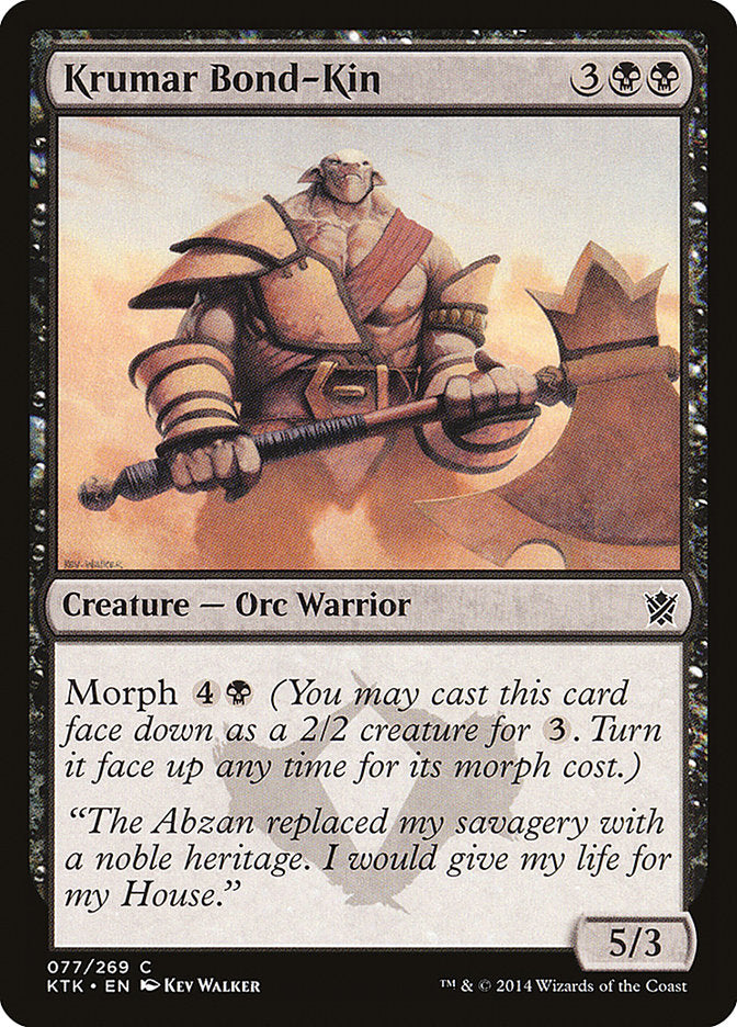 Krumar Bond-Kin 77/269 (Khans of Tarkir)  | Chromatic Games