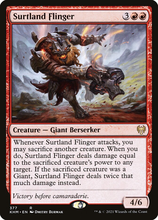 Surtland Flinger 377/285 (Kaldheim)  | Chromatic Games
