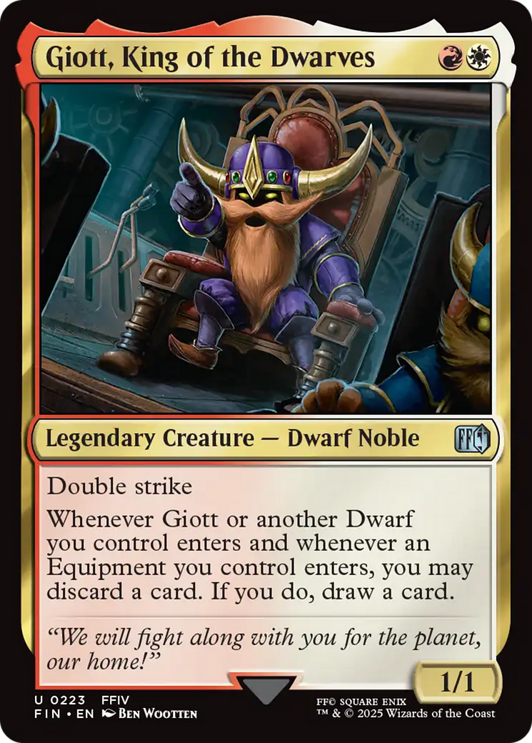Giott, King of the Dwarves [FINAL FANTASY] | Chromatic Games