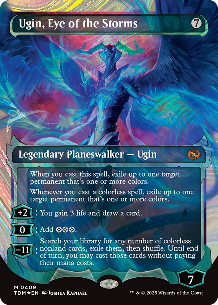Ugin, Eye of the Storms (Showcase) (Halo Foil) [Tarkir: Dragonstorm] | Chromatic Games