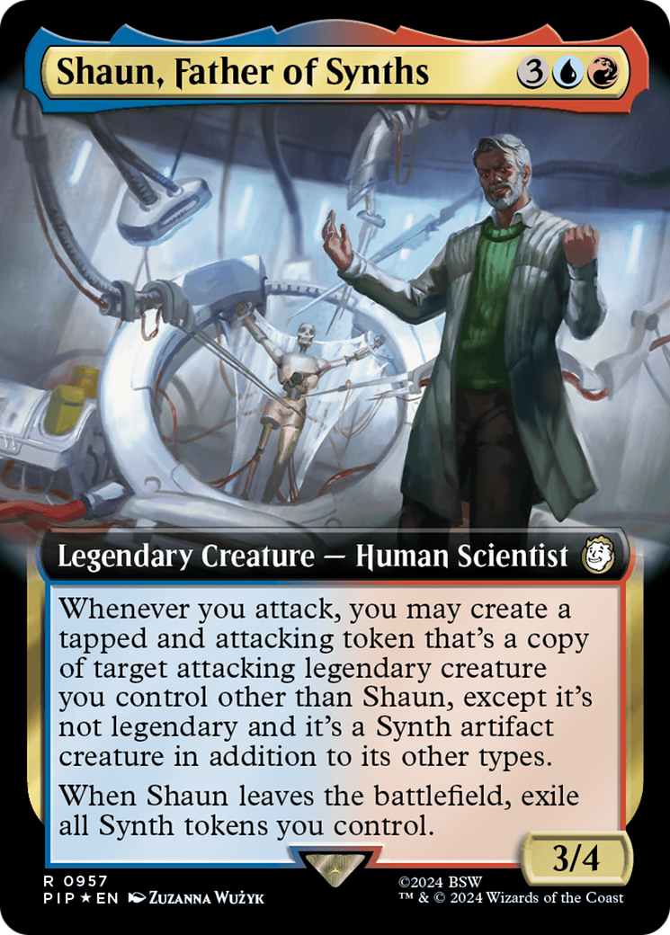 Shaun, Father of Synths (Extended Art) (Surge Foil) [Fallout] | Chromatic Games