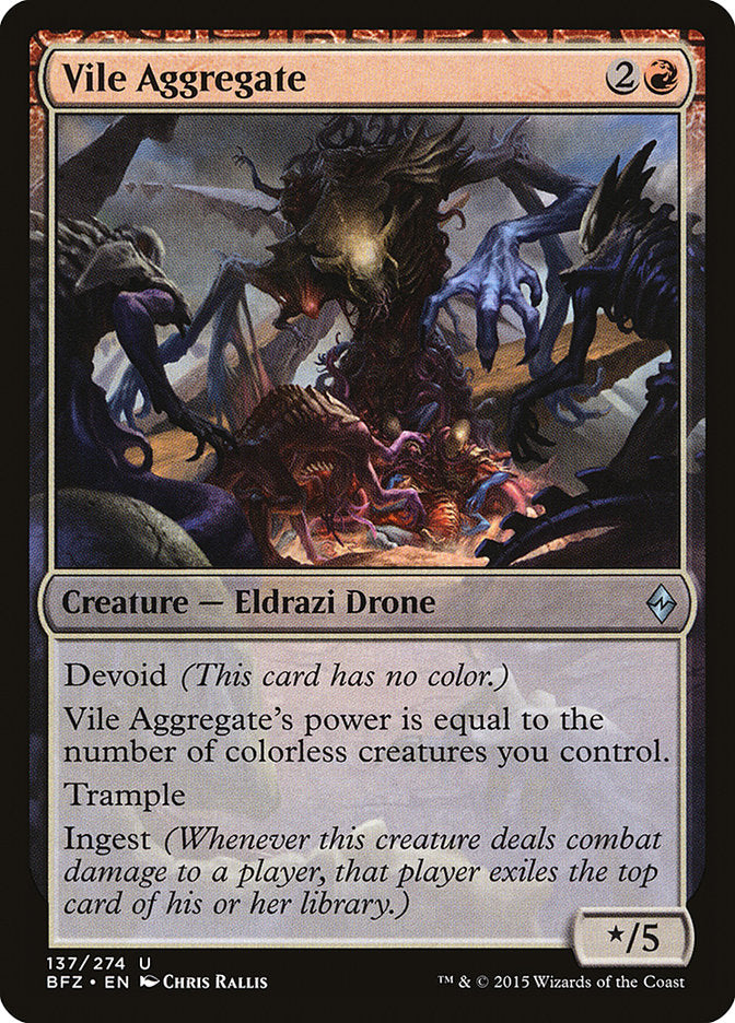 Vile Aggregate 137/274 (Battle for Zendikar)  | Chromatic Games