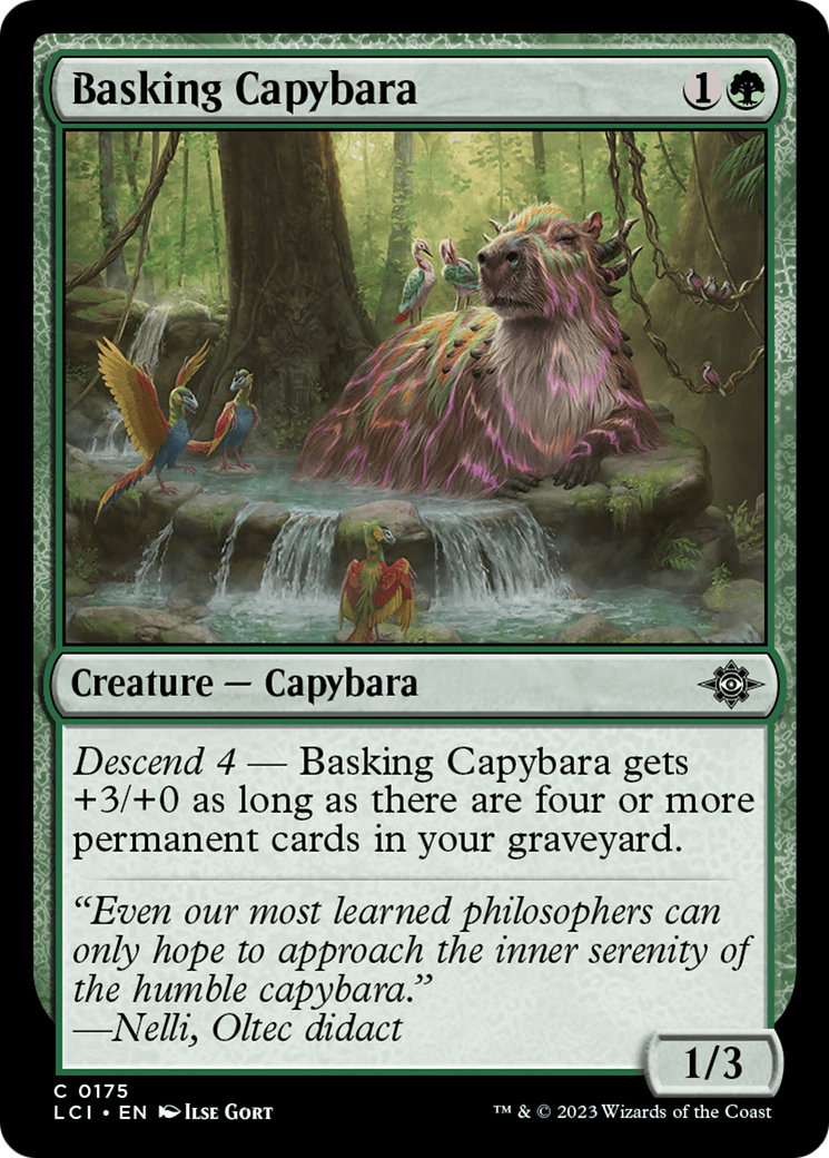 Basking Capybara [The Lost Caverns of Ixalan] | Chromatic Games