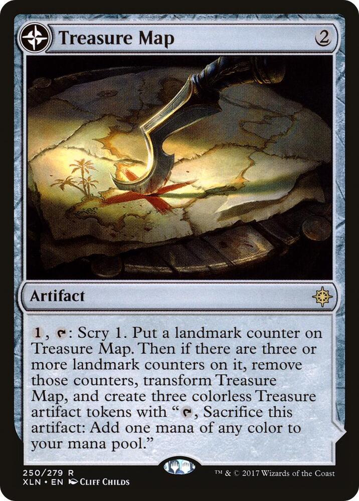 Treasure Map // Treasure Cove 250 (Ixalan)  | Chromatic Games