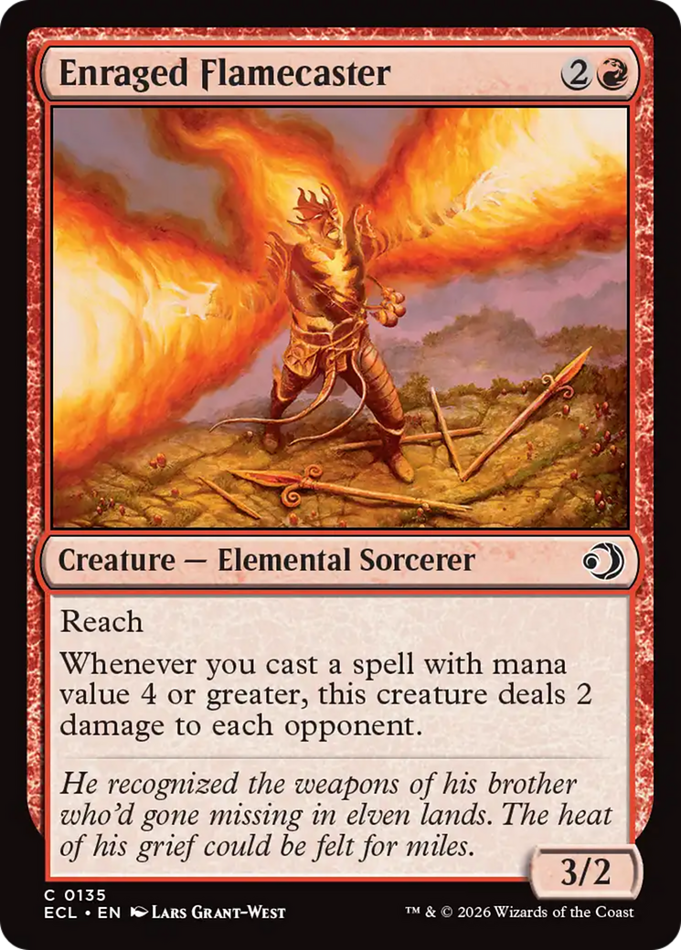 Enraged Flamecaster [Lorwyn Eclipsed] | Chromatic Games
