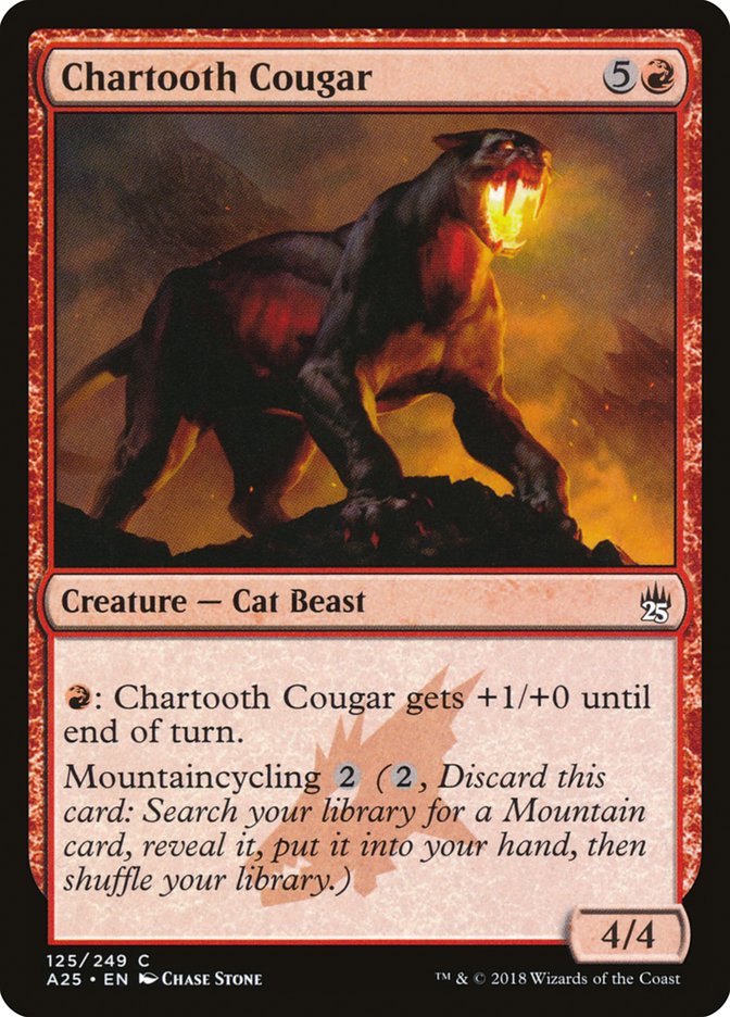 Chartooth Cougar 125/249 (Masters 25)  - Foil | Chromatic Games