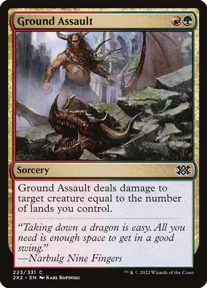 Ground Assault 223/331 (Double Masters 2022)  - Foil | Chromatic Games