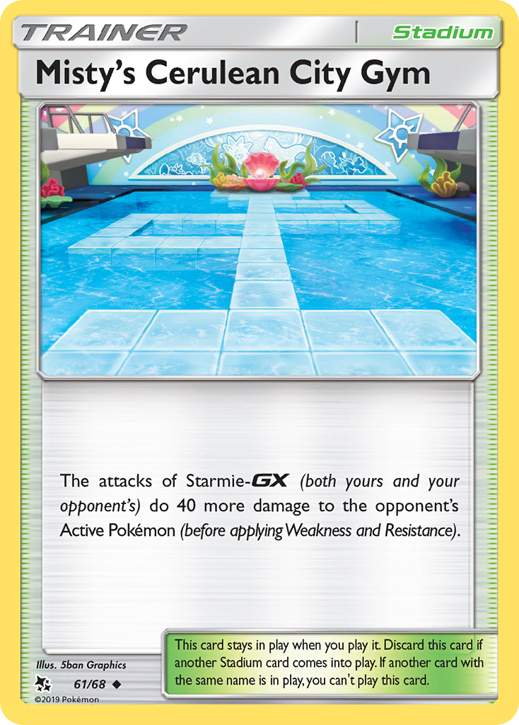 Misty's Cerulean City Gym (61/68) [Sun & Moon: Hidden Fates] | Chromatic Games