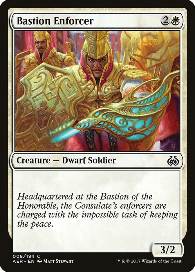 Bastion Enforcer 8/184 (Aether Revolt)  | Chromatic Games