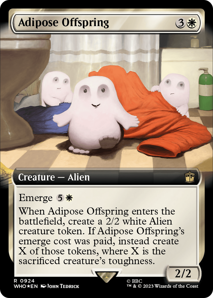 Adipose Offspring (Extended Art) (Surge Foil) [Doctor Who] | Chromatic Games