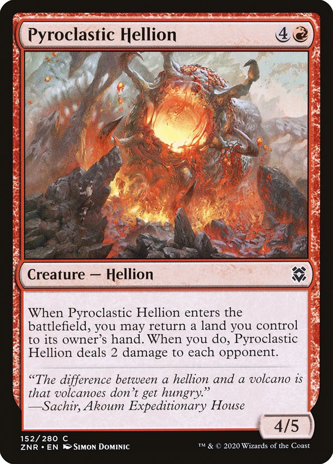 Pyroclastic Hellion 152/280 (Zendikar Rising)  | Chromatic Games