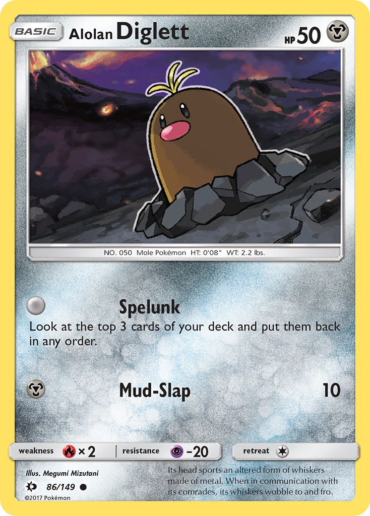 Alolan Diglett (86/149) [Sun & Moon: Base Set] | Chromatic Games