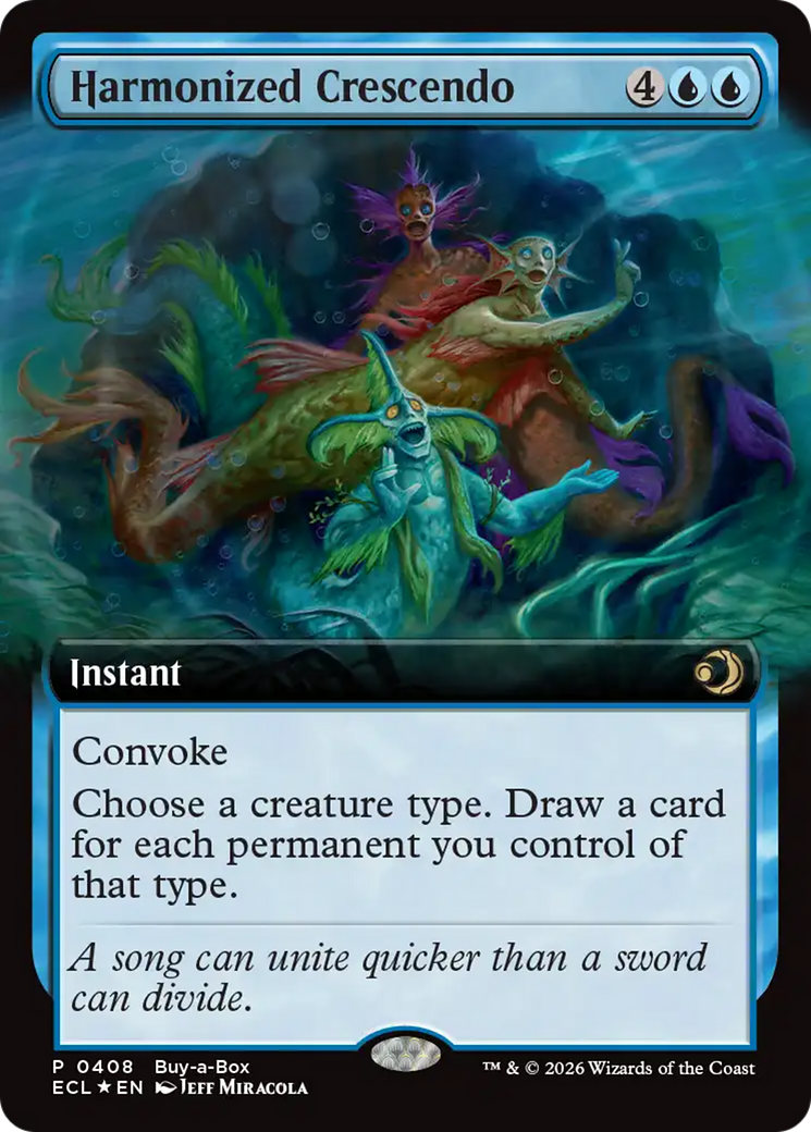 Harmonized Crescendo (Extended Art) (Buy-A-Box) [Lorwyn Eclipsed] | Chromatic Games
