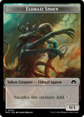 Eldrazi Spawn // Spirit (0008) Double-Sided Token [Modern Horizons 3 Tokens] | Chromatic Games