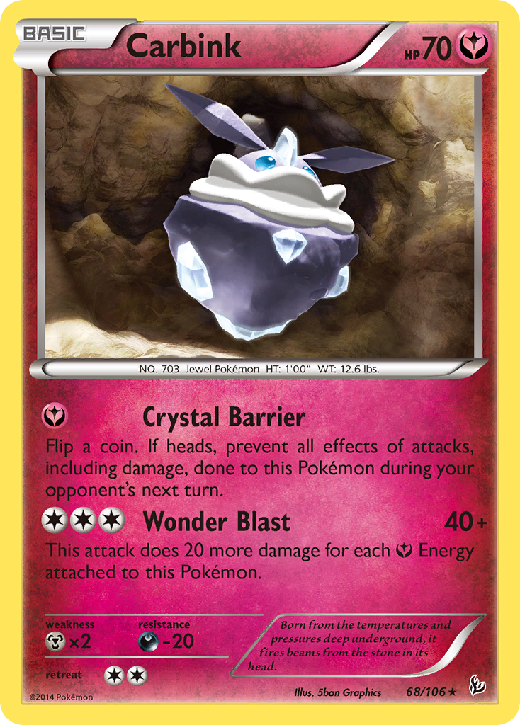 Carbink (68/106) (Theme Deck Exclusive) [XY: Flashfire] | Chromatic Games