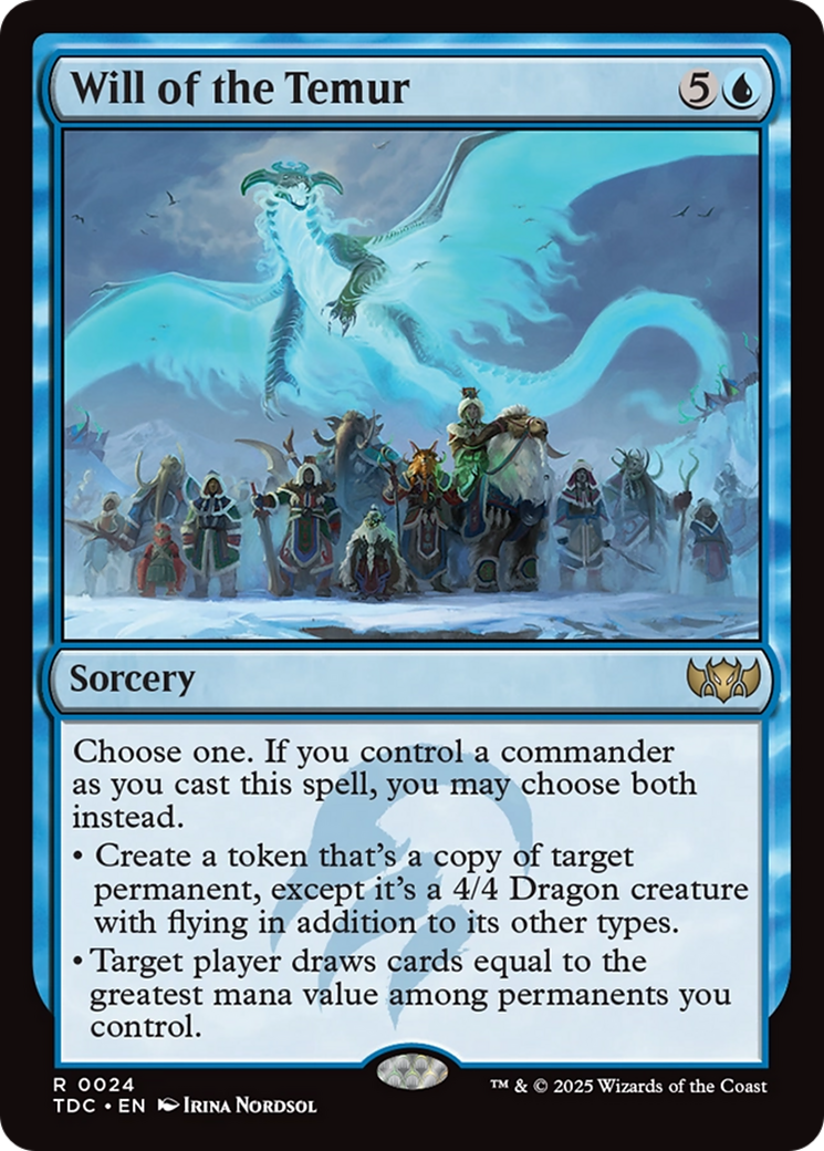 Will of the Temur [Tarkir: Dragonstorm Commander] | Chromatic Games