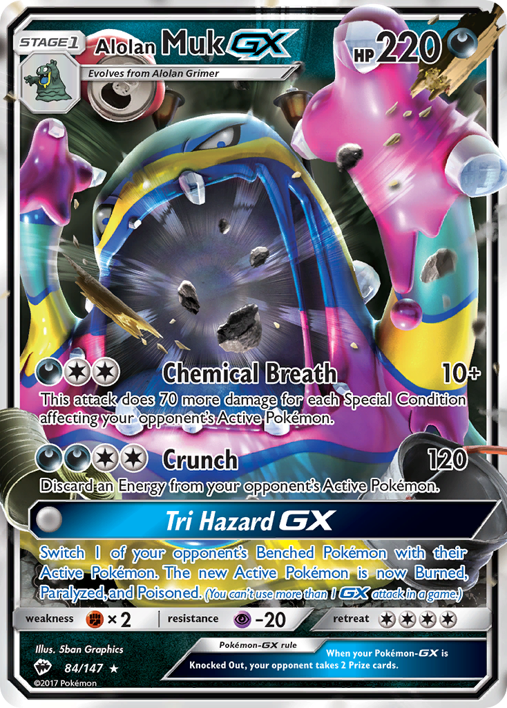 Alolan Muk GX (84/147) [Sun & Moon: Burning Shadows] | Chromatic Games