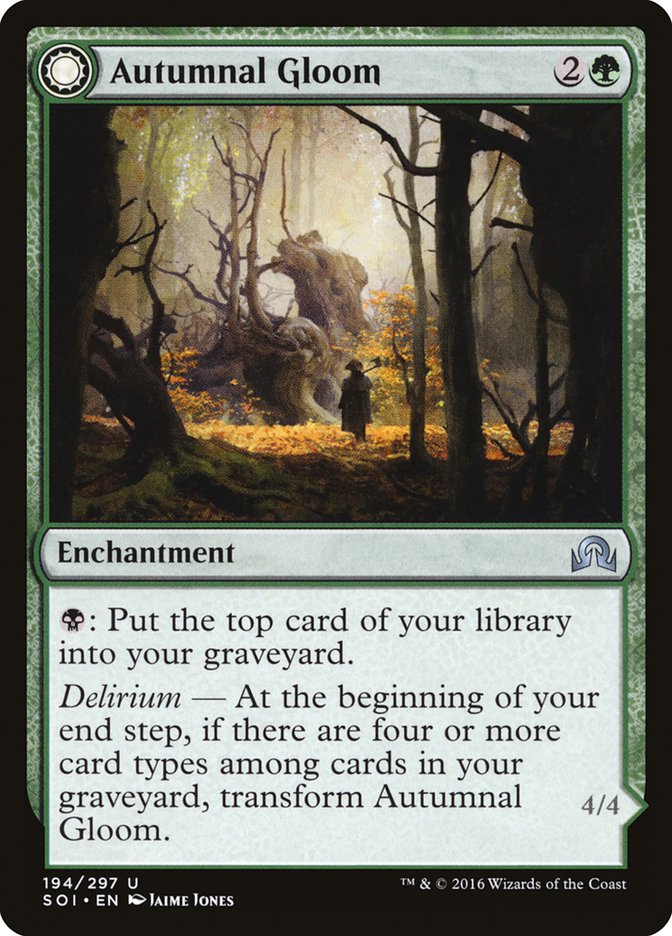 Autumnal Gloom // Ancient of the Equinox 194/297 (Shadows over Innistrad)  | Chromatic Games