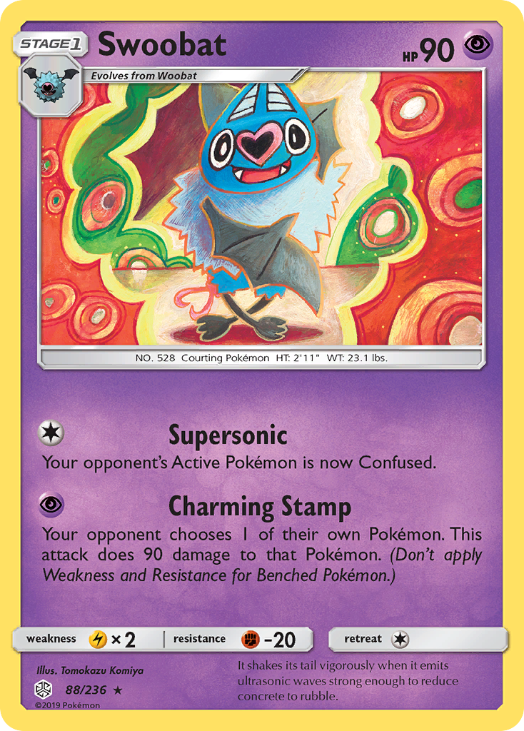 Swoobat (88/236) [Sun & Moon: Cosmic Eclipse] | Chromatic Games