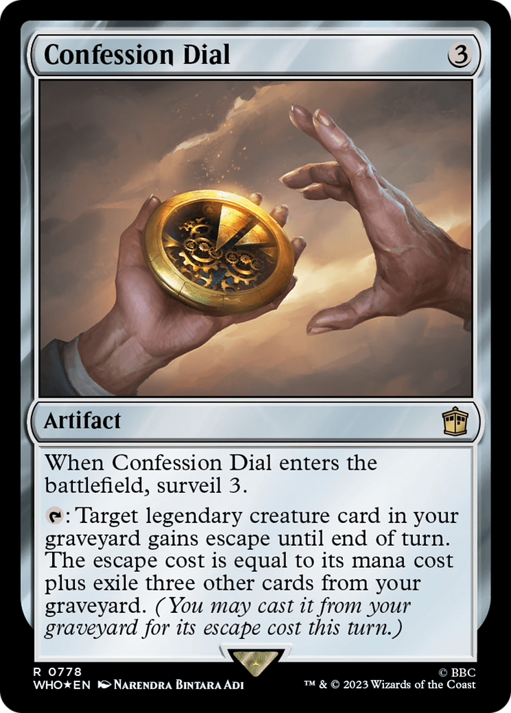Confession Dial (Surge Foil) [Doctor Who] | Chromatic Games