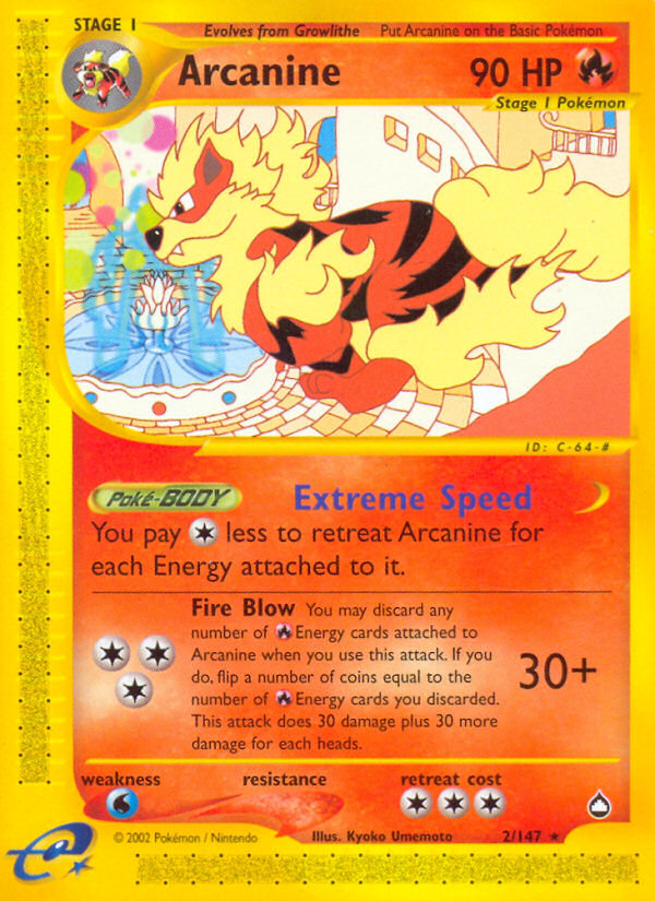 Arcanine (2/147) [Aquapolis] | Chromatic Games