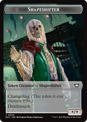 Shapeshifter // Golem (0013) Double-Sided Token [Edge of Eternities Commander Tokens] | Chromatic Games