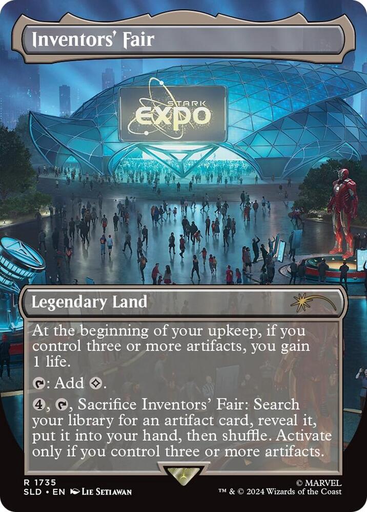 Inventors' Fair 1735 (Secret Lair Drop Series)  - Borderless Rainbow Foil | Chromatic Games