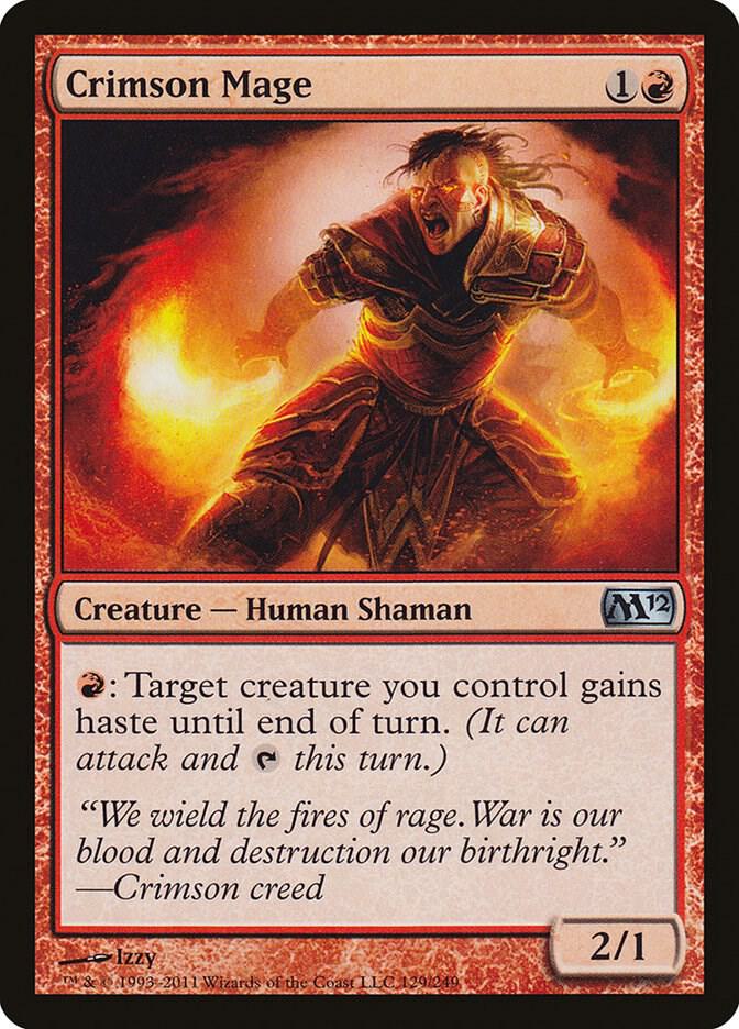 Crimson Mage 129/249 (Magic 2012 (M12))  | Chromatic Games
