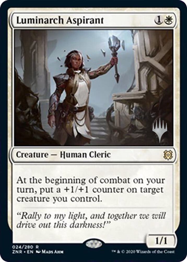 Luminarch Aspirant 24 (Promo Pack: Zendikar Rising)  - Foil | Chromatic Games