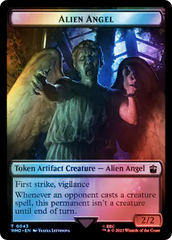 Alien Angel // Mutant Double-Sided Token (Surge Foil) [Doctor Who Tokens] | Chromatic Games