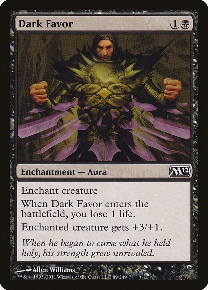 Dark Favor 89/249 (Magic 2012 (M12))  | Chromatic Games