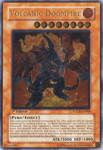 Volcanic Doomfire [FOTB-EN008] Ultimate Rare | Chromatic Games