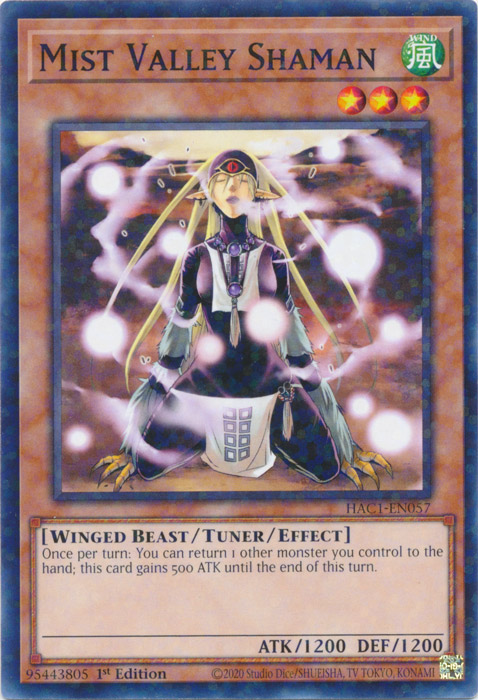 Mist Valley Shaman (Duel Terminal) [HAC1-EN057] Common | Chromatic Games