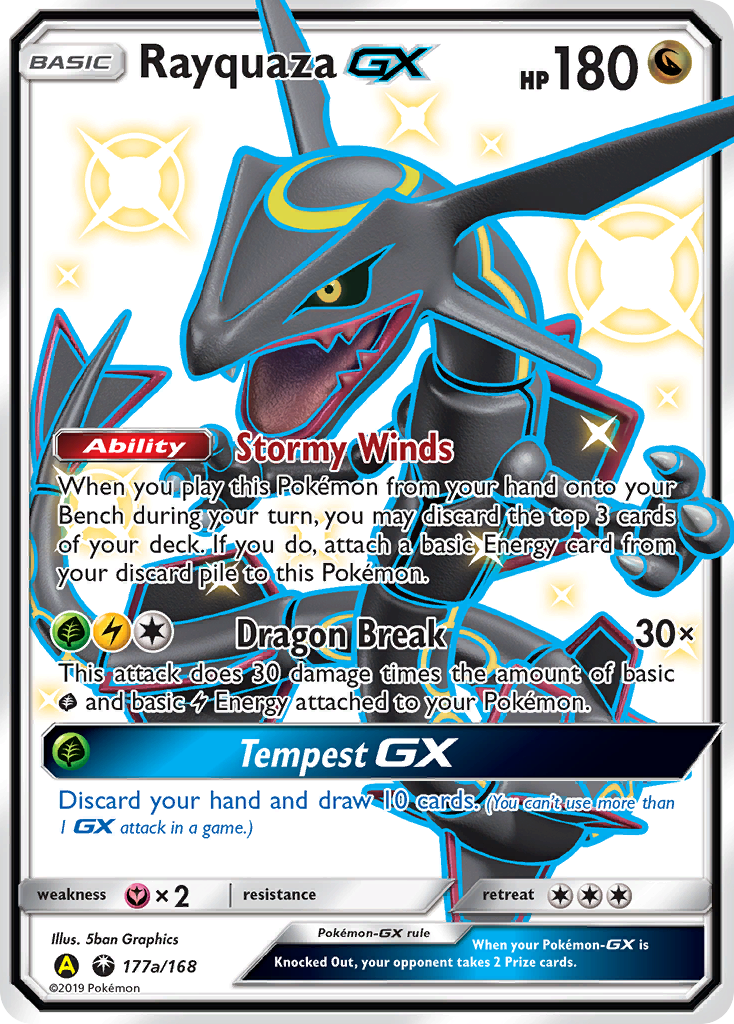 Rayquaza GX (177a/168) [Alternate Art Promos] | Chromatic Games