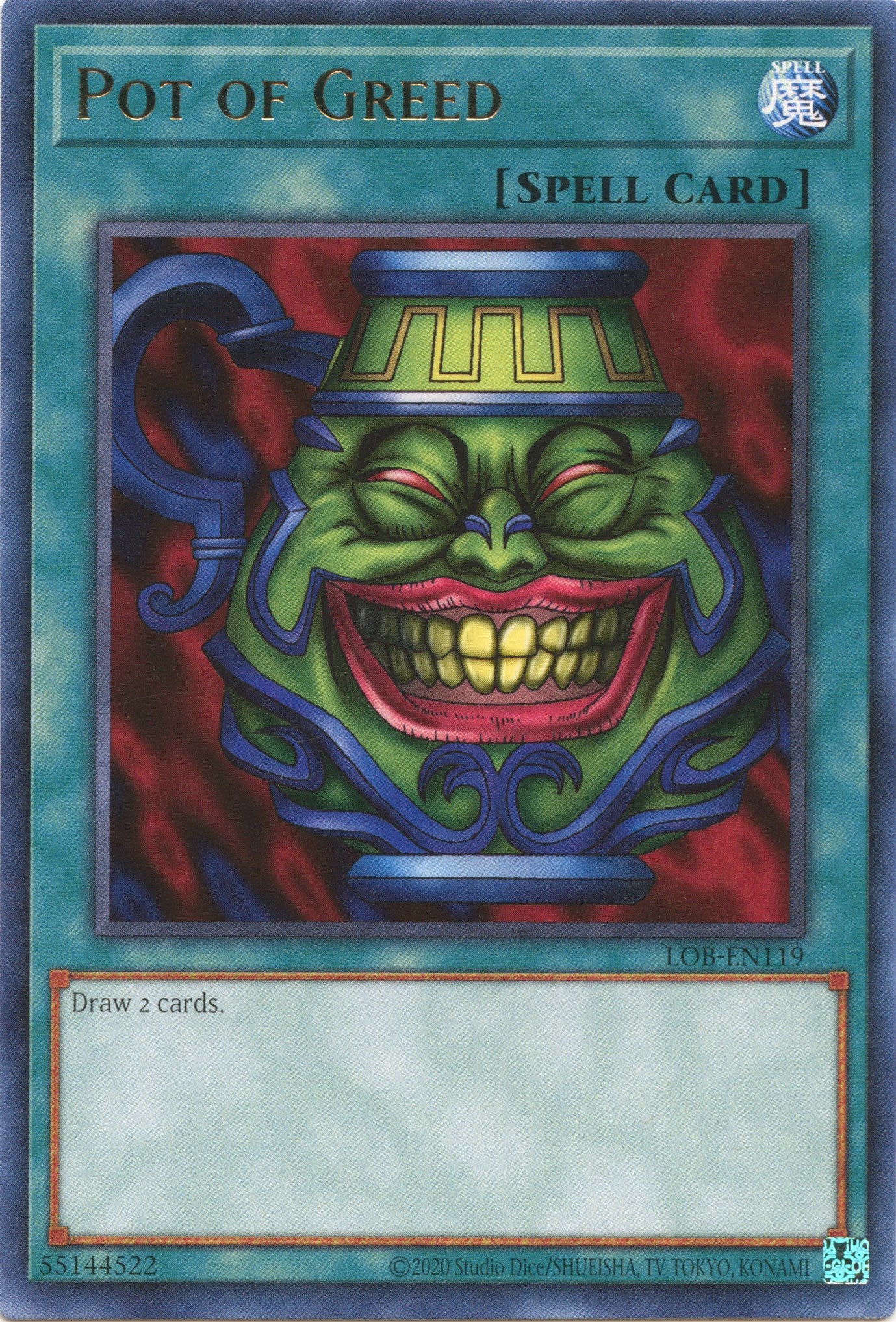 Pot of Greed (25th Anniversary) [LOB-EN119] Rare | Chromatic Games