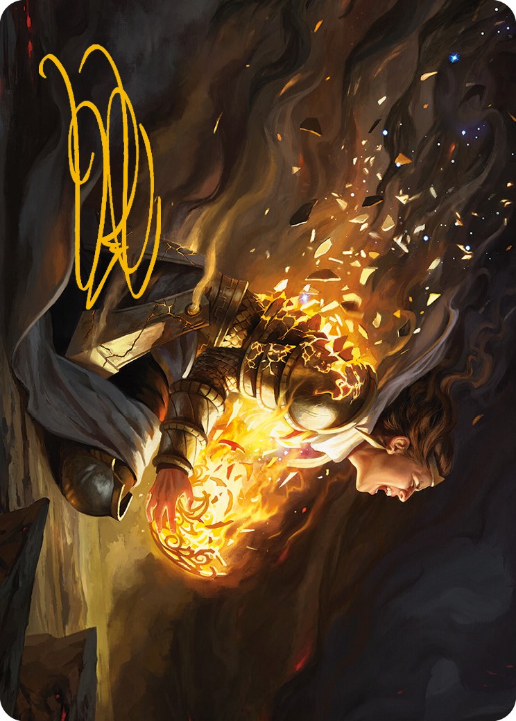 Vanish into Eternity Art Card (Gold-Stamped Signature) [Phyrexia: All Will Be One Art Series] | Chromatic Games