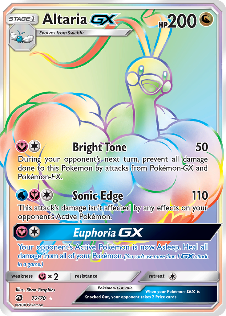 Altaria GX (72/70) [Sun & Moon: Dragon Majesty] | Chromatic Games