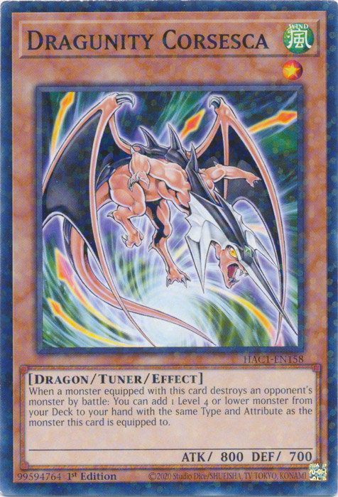 Dragunity Corsesca (Duel Terminal) [HAC1-EN158] Common | Chromatic Games