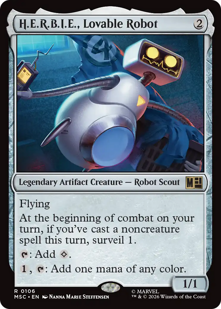 H.E.R.B.I.E., Lovable Robot (Surge Foil) [Marvel Super Heroes Commander] | Chromatic Games